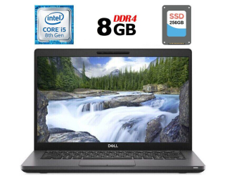 БУ Ультрабук Б-класс Dell Latitude 5400 / 14&quot; (1920x1080) IPS / Intel Core i5-8265U (4 (8) ядра по 1.6 - 3.9 GHz) / 8 GB DDR4 / 256 GB SSD / Intel UHD Graphics 620 / WebCam / USB 3.1 / HDMI / Windows 10 лицензия из Европы