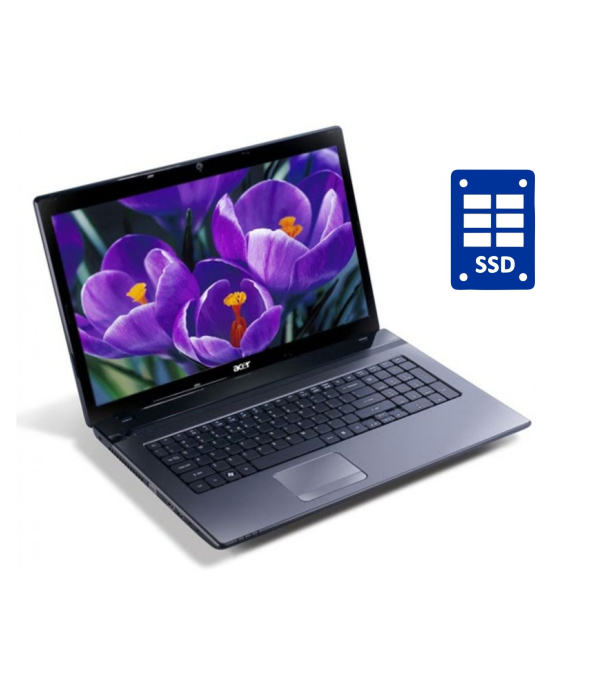Ноутбук Acer Aspire 5749 / 15.6&quot; (1366x768) TN / Intel Core i3-2310M (2 (4) ядра по 2.1 GHz) / 8 GB DDR3 / 240 GB SSD / Intel HD Graphics 3000 / WebCam / DVD-RW / Win 10 Pro - 1