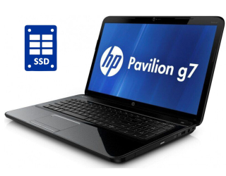 БУ Ноутбук HP Pavilion G7 / 17.3&quot; (1600x900) TN / Intel Core i3-2330M (2 (4) ядра по 2.2 GHz) / 8 GB DDR3 / 240 GB SSD / Intel HD Graphics 3000 / WebCam / Win 10 Pro из Европы