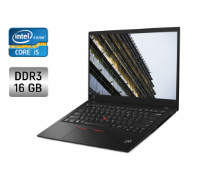 БУ Ноутбук Б-класс Lenovo ThinkPad X1 Carbon / 14&quot; (1920x1080) IPS / Intel Core i5-8350U (4 (8) ядра по 1.7 - 3.6 GHz) / 16 GB DDR3 / 512 GB SSD / Intel UHD Graphics 620 / WebCam / Fingerprint / Windows 10 из Европы