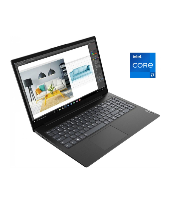 Ультрабук Lenovo V15 G2 ITL / 15.6&quot; (1920x1080) IPS / Intel Core i7-1165G7 (4 (8) ядра по 2.8 - 4.7 GHz) / 16 GB DDR4 / 256 GB SSD / Intel Iris Xe Graphics / WebCam / Win 11 Pro - 1