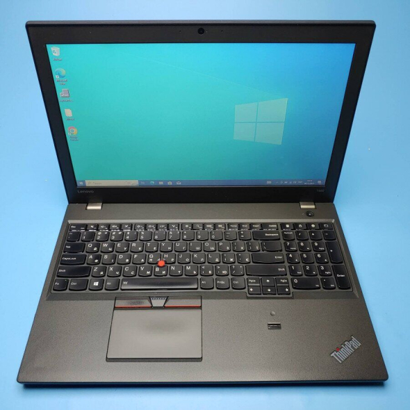 Ноутбук Б-класс Lenovo ThinkPad T560 / 15.6&quot; (1366x768) TN / Intel Core i5-6200U (2 (4) ядра по 2.3 - 2.8 GHz) / 8 GB DDR3 / 256 GB SSD / Intel HD Graphics 520 / WebCam / Win 10 Pro - 8