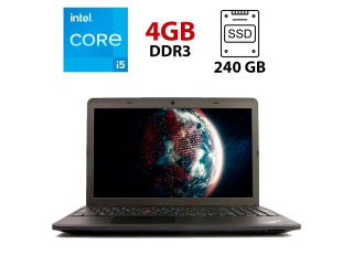 БУ Ноутбук Б класс Lenovo ThinkPad Edge E531 / 15.6&quot; (1366x768) TN / Intel Core i5-3230M (2 (4) ядра по 2.6 - 3.2 GHz) / 4 GB DDR3 / 240 GB SSD / Intel HD Graphics 4000 / WebCam / USB 3.0 / HDMI из Европы