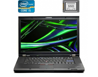 БУ Ноутбук Б-класс Lenovo ThinkPad T520 / 15.6&quot; (1366x768) TN / Intel Core i5-2410M (2 (4) ядра по 2.3 - 2.9 GHz) / 4 GB DDR3 / 120 GB SSD / Intel HD Graphics 3000 / WebCam / DisplayPort из Европы