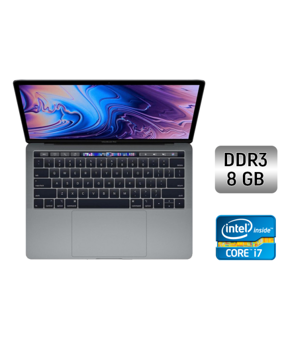 Ультрабук Б-класс Apple MacBook Pro 13 (2017) / 13.3&quot; (2560x1600) IPS / Intel Core i7-7660U (2 (4) ядра по 2.5 - 4.0 GHz) / 8 GB DDR3 / 512 GB SSD / Intel Iris Plus Graphics 640 / WebCam / Touch ID / Space Gray - 1