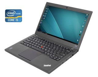 БУ Нетбук Lenovo ThinkPad X240 / 12.5&quot; (1366x768) TN / Intel Core i5-4300U (2 (4) ядра по 1.9 - 2.9 GHz) / 8 GB DDR3 / 240 GB SSD / Intel HD Graphics 4400 / WebCam / Win 10 Pro из Европы