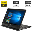 Ноутбук-трансформер Б-класс Fujitsu LifeBook T939 / 13.3" (1920x1080) IPS Touch / Intel Core i5-8365U (4 (8) ядра по 1.6 - 4.1 GHz) / 8 GB DDR4 / 256 GB SSD M.2 / Intel UHD Graphics 620 / WebCam / Windows 10 Pro / Без стилуса - 1