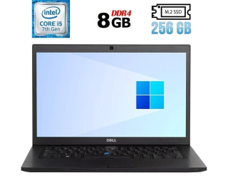 БУ Ноутбук Б-класс Dell Latitude 7480 / 14&quot; (1920x1080) IPS / Intel Core i5-7300U (2 (4) ядра по 2.6 - 3.5 GHz) / 8 GB DDR4 / 256 GB SSD M.2 / Intel HD Graphics 620 / WebCam / HDMI из Европы