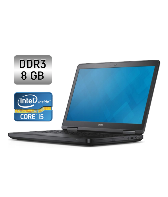 Ноутбук Б-класс Dell Latitude E5540 / 15.6&quot; (1366x768) TN / Intel Core i5-4300U (2 (4) ядра по 1.9 - 2.9 GHz) / 8 GB DDR3 / 256 GB SSD / Intel HD Graphics 4400 / WebCam / Windows 10 - 1