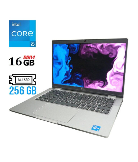 Ультрабук Б-класс Dell Latitude 5320 / 13.3&quot; (1920x1080) IPS / Intel Core i5-1145G7 (4 (8) ядра по 2.6 - 4.4 GHz) / 16 GB DDR4 / 256 GB SSD M.2 / Intel Iris Xe Graphics / WebCam / USB 3.2 / HDMI / Windows 10 лицензия - 1