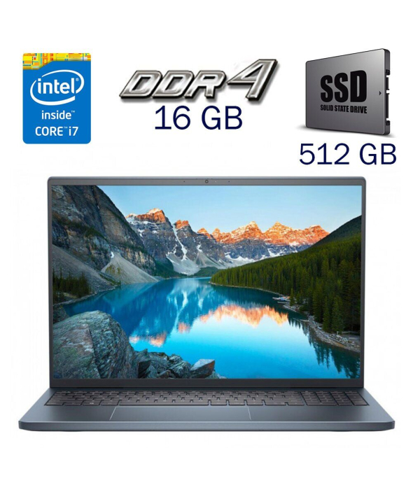 Игровой ноутбук Dell Inspiron 16 7610 Plus / 16&quot; (3072x1920) IPS / Intel Core i7-11800H (8 (16) ядер по 2.3 - 4.6 GHz) / 16 GB DDR4 / 512 GB SSD / nVidia GeForce RTX 3050, 4 GB GDDR6, 128-bit / WebCam / Windows 10 Home - 1