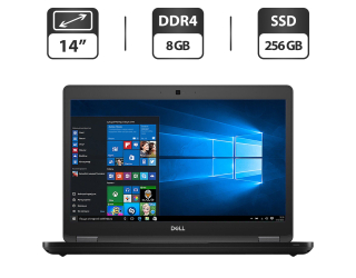 БУ Ультрабук Dell Latitude 5490 / 14&quot; (1366x768) TN / Intel Core i5-8350U (4 (8) ядра по 1.7 - 3.6 GHz) / 8 GB DDR4 / 256 GB SSD M.2 / Intel UHD Graphics 620 / WebCam / HDMI / Windows 10 Pro из Европы