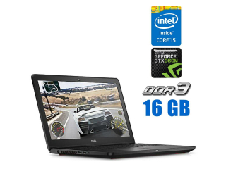 БУ Игровой ноутбук Dell Inspiron 15-7559 / 15.6&quot; (1920x1080) IPS / Intel Core i5-6300HQ (4 ядра по 2.3 - 3.2 GHz) / 16 GB DDR3 / 480 GB SSD / nVidia GeForce GTX 960M, 4 GB GDDR5, 128-bit / WebCam из Европы