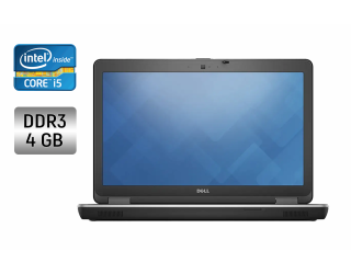БУ Ноутбук Dell Latitude E6540 / 15.6&quot; (1366x768) TN / Intel Core i5-4310M (2 (4) ядра по 2.7 - 3.4 GHz) / 4 GB DDR3 / 240 GB SSD / Intel HD Graphics 4600 / WebCam / Windows 10 из Европы