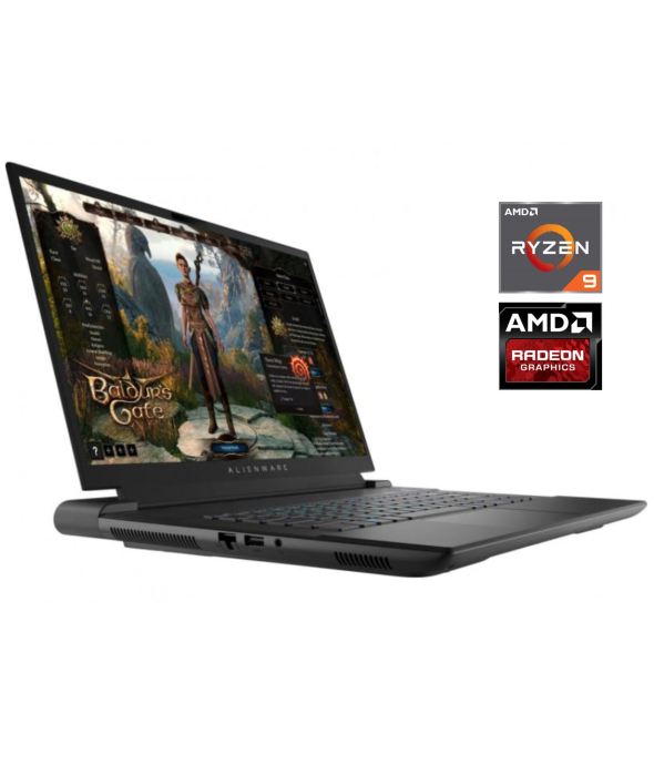 Новый игровой ноутбук Dell Alienware m16 R1 / 16&quot; (1920x1200) IPS / AMD Ryzen 9 7845HX (12 (24) ядер по 3.0 - 5.2 GHz) / 32 GB DDR5 / 1000 GB SSD / AMD Radeon RX 7600M XT, 8 GB GDDR6, 128-bit / WebCam / Win 11 Home - 1
