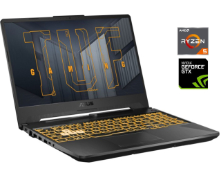 БУ Игровой ноутбук Asus TUF Gaming A15 FA506IH / 15.6&quot; (1920x1080) IPS / AMD Ryzen 5 4600H (6 (12) ядер по 3.0 - 4.0 GHz) / 8 GB DDR4 / 512 GB SSD / nVidia GeForce GTX 1650, 4 GB GDDR5, 128-bit / WebCam из Европы