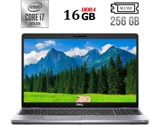 БУ Ноутбук Б-класс Dell Latitude 5510 / 15.6&quot; (1366x768) TN / Intel Core i7-10610U (4 (8) ядра по 1.8 - 4.9 GHz) / 16 GB DDR4 / 256 GB SSD M.2 / Intel UHD Graphics / USB 3.2 / HDMI / Windows 10 лицензия из Европы