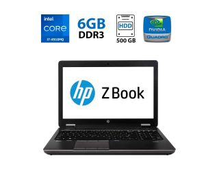 БУ Мобильная рабочая станция HP ZBook 15 G2 / 15.6&quot; (3200x1800) VA / Intel Core i7-4910MQ (4 (8) ядра по 2.9 - 3.9 GHz) / 16 GB DDR3 / 240 GB SSD / nVidia Quadro K2100M, 2 GB GDDR5, 128-bit / WebCam из Европы
