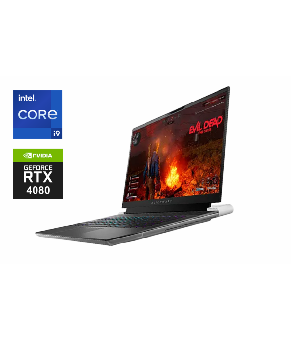 Игровой ноутбук Dell Alienware X16 R1 / 16&quot; (1920x1200) IPS / Intel Core i9-13900HK (14 (20) ядер по 4.1 - 5.4 GHz) / 32 GB DDR5 / 1000 GB SSD / nVidia GeForce RTX 4080, 12 GB GDDR6X, 192-bit / WebCam - 1
