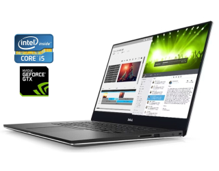 БУ Игровой ноутбук Dell XPS 15 9560 / 15.6&quot; (1920x1080) IPS / Intel Core i5-7300HQ (4 ядра по 2.5 - 3.5 GHz) / 16 GB DDR4 / 256 GB SSD / nVidia GeForce GTX 1050, 4 GB GDDR5, 128-bit / WebCam из Европы
