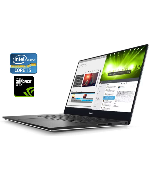 Игровой ноутбук Dell XPS 15 9560 / 15.6&quot; (1920x1080) IPS / Intel Core i5-7300HQ (4 ядра по 2.5 - 3.5 GHz) / 16 GB DDR4 / 256 GB SSD / nVidia GeForce GTX 1050, 4 GB GDDR5, 128-bit / WebCam - 1