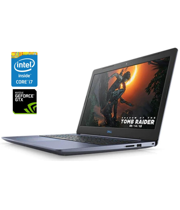 Игровой ноутбук Dell G3 3579 / 15.6&quot; (1920x1080) IPS / Intel Core i7-8750H (6 (12) ядра по 2.2 - 4.1 GHz) / 16 GB DDR4 / 480 GB SSD / nVidia GeForce GTX 1050 Ti, 4 GB GDDR5, 128-bit / WebCam / Win 10 Home - 1