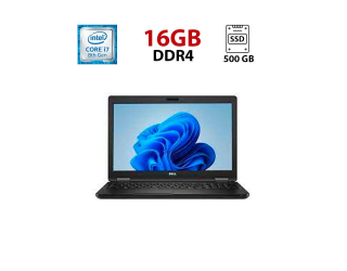 БУ Ноутбук Dell Latitude 5591 / 15.6&quot; (1920x1080) IPS / Intel Core i7-8850H (6 (12) ядер по 2.6 - 4.3 GHz) / 16 GB DDR4 / 500 GB SSD / Intel UHD Graphics 630 / WebCam / HDMI из Европы