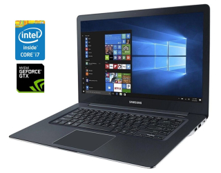 БУ Игровой ноутбук Samsung NP940Z5L / 15.6&quot; (3840x2160) IPS Touch / Intel Core i7-6700HQ (4 (8) ядра по 2.6 - 3.5 GHz) / 16 GB DDR4 / 256 GB SSD / nVidia GeForce GTX 950M, 2 GB GDDR5, 128-bit / WebCam / Win 10 Pro из Европы