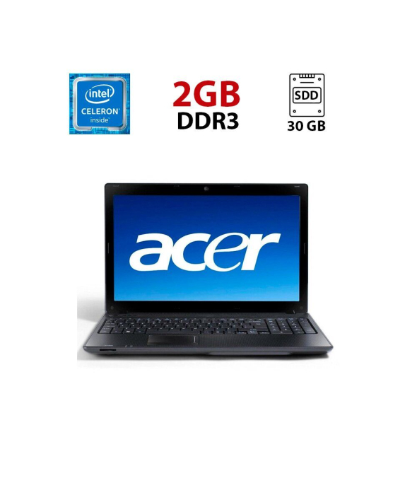 Ноутбук Acer Aspire ES1-111M / 11.6&quot; (1366x768) TN / Intel Celeron N2840 (2 ядра по 2.16 - 2.58 GHz) / 2 GB DDR3 / 30 GB SSD / Intel HD Graphics / WebCam - 1