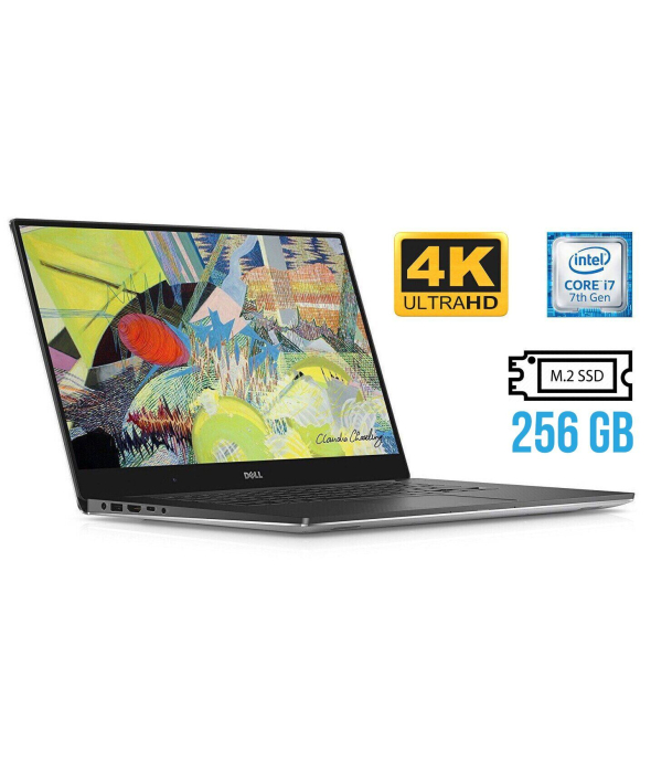 Игровой ноутбук Dell Xps 15 9560 / 15.6&quot; (3840x2160) IPS Touch / Intel Core i7-7700HQ (4 (8) ядра по 2.8 - 3.8 GHz) / 16 GB DDR4 / 256 GB SSD M.2 / nVidia GeForce GTX 1050, 4 GB GDDR5, 128-bit / WebCam / HDMI - 1