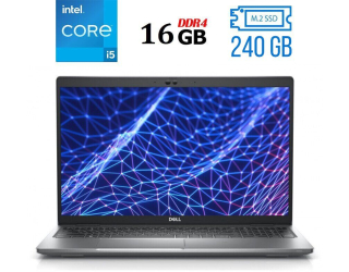 БУ Ноутбук Б-класс Dell Latitude 5530 / 15.6&quot; (1920x1080) IPS / Intel Core i5-1235U (10 (12) ядер по 1.3 - 4.4 GHz) / 16 GB DDR4 / 240 GB SSD M.2 / Intel Iris Xe Graphics / USB 3.2 / HDMI / Windows 10 лицензия из Европы