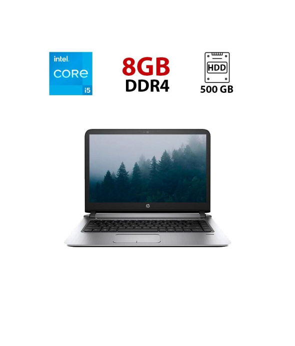 Ноутбук HP ProBook 640 G5 / 14&quot; (1366x768) TN / Intel Core i5-8265U (4 (8) ядра по 1.6 - 3.9 GHz) / 8 GB DDR4 / 500 GB HDD / Intel UHD Graphics 620 / WebCam - 1
