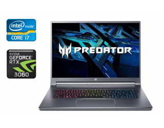 БУ Игровой ноутбук Acer Predator Triton 500 SE / 16&quot; (2560x1600) IPS / Intel Core i7-11800H (8 (16) ядер по 2.3 - 4.6 GHz) / 16 GB DDR4 / 512 GB SSD / nVidia GeForce RTX 3060, 6 GB GDDR6, 192-bit / WebCam / Windows 10 из Европы