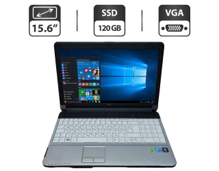 БУ Ноутбук Б-класс Fujitsu LifeBook A530 / 15.6&quot; (1366x768) TN / Intel Core i3-380M (2 (4) ядра по 2.53 GHz) / 4 GB DDR3 / 120 GB SSD / Intel HD Graphics / WebCam / VGA из Европы