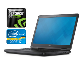 БУ Ноутбук Б-класс Dell Latitude E5540 / 15.6&quot; (1920x1080) IPS / Intel Core i7-4600U (2 (4) ядра по 2.1 - 3.3 GHz) / 8 GB DDR3 / 240 GB SSD / nVidia GeForce GT 720M, 2 GB DDR3, 64-bit / WebCam / Windows 10 из Европы