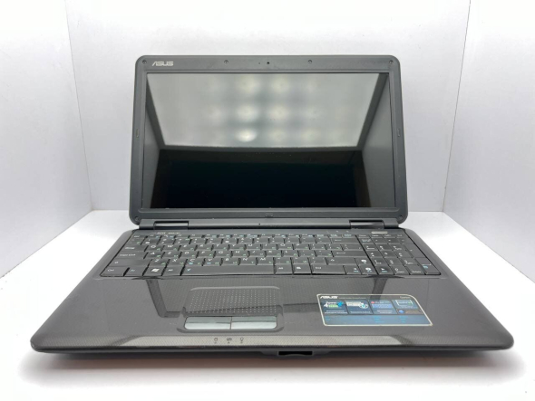 Ноутбук Asus K50IJ / 15.6&quot; (1366x768) TN / Intel Pentium T4200 (2 ядра по 2.0 GHz) / 4 GB DDR2 / 320 GB HDD / Intel GMA X4500M Graphics / WebCam / АКБ не держит - 2