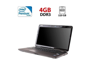 БУ Ноутбук Asus K50IJ / 15.6&quot; (1366x768) TN / Intel Pentium T4200 (2 ядра по 2.0 GHz) / 4 GB DDR2 / 320 GB HDD / Intel GMA X4500M Graphics / WebCam / АКБ не держит из Европы