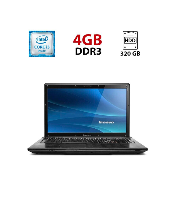 Ноутбук Б-класс Lenovo G560 / 15.6&quot; (1366x768) TN / Intel Core i3-350M (2 (4) ядра по 2.26 GHz) / 4 GB DDR3 / 320 GB HDD / Intel HD Graphics / WebCam - 1