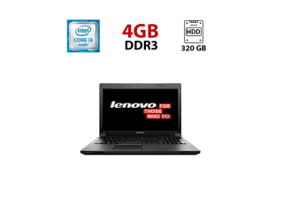 БУ Ноутбук Lenovo B590 / 15.6&quot; (1366x768) TN / Intel Core i3-3110M (2 (4) ядра по 2.4 GHz) / 4 GB DDR3 / 320 GB HDD / Intel HD Graphics 4000 / WebCam из Европы