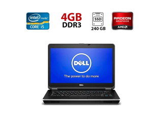 БУ Игровой ноутбук Dell Latitude E6440 / 14&quot; (1920x1080) IPS / Intel Core i5-4310M (2 (4) ядра по 2.7 - 3.4 GHz) / 8 GB DDR3 / 240 GB SSD / AMD Radeon HD 8690M, 2 GB GDDR5, 64-bit / WebCam из Европы
