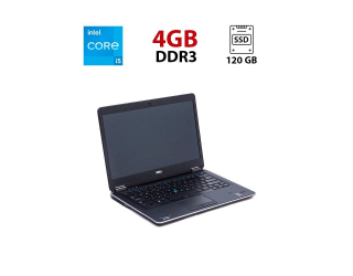 БУ Ноутбук Dell Latitude E7440 / 14&quot; (1366x768) TN / Intel Core i5-4300U (2 (4) ядра по 1.9 - 2.9 GHz) / 4 GB DDR3 / 120 GB SSD / Intel HD Graphics 4400 / WebCam из Европы