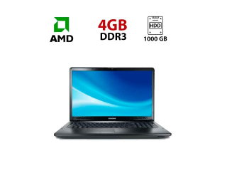 БУ Ноутбук Samsung NP355E7C / 17.3&quot; (1600x900) TN / AMD A4-4300M (2 ядра по 2.5 - 3.0 GHz) / 4 GB DDR3 / 1000 GB HDD / AMD Radeon HD 7420G Graphics / WebCam из Европы