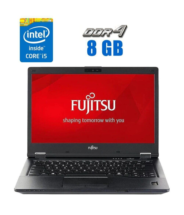 Ноутбук Fujitsu LifeBook E549 / 14&quot; (1920x1080) IPS / Intel Core i5-8250U (4 (8) ядра по 1.6 - 3.4 GHz) / 8 GB DDR4 / 240 GB SSD / Intel UHD Graphics / WebCam - 1