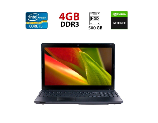 БУ Ноутбук Acer Aspire 5742G / 15.6&quot; (1366x768) TN / Intel Core i5-460M (2 (4) ядра по 2.53 - 2.8 GHz) / 4 GB DDR3 / 500 GB HDD / nVidia GeForce GT 420M, 1 GB DDR3, 128-bit / WebCam из Европы