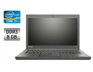 БУ Ультрабук Lenovo ThinkPad T450s / 14&quot; (1920x1080) IPS / Intel Core i7-5600U (2 (4) ядра по 2.6 - 3.2 GHz) / 8 GB DDR3 / 240 GB SSD / Intel HD Graphics 5500 / WebCam / Fingerprint / Windows 10 из Европы