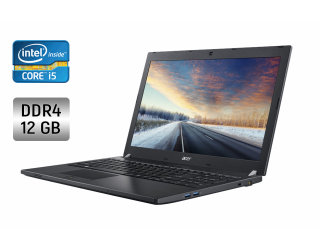 БУ Ноутбук Acer Travelmate P658-M / 15.6&quot; (1366x768) TN / Intel Core i5-6200U (2 (4) ядра по 2.3 - 2.8 GHz) / 12 GB DDR4 / 256 GB SSD / Intel HD Graphics 520 / WebCam / Fingerprint + Беспроводная мышка из Европы