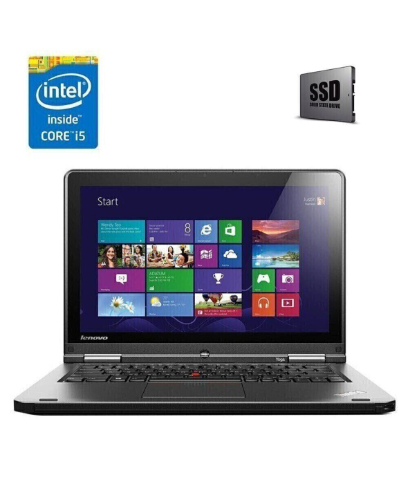 Ультрабук Б-класс Lenovo Thinkpad S1 Yoga / 12.5&quot; (1920x1080) IPS Touch / Intel Core i7-5600U (2 (4) ядра по 2.6 - 3.2 GHz) / 8 GB DDR3 / 240 GB SSD / Intel HD Graphics 5500 / WebCam - 1