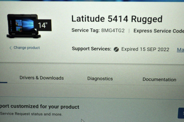 Защищенный ноутбук Dell Latitude 5414 Rugged / 14&quot; (1920x1080) IPS / Intel Core i5-6300U (2 (4) ядра по 2.4 - 3.0 GHz) / 8 GB DDR4 / 256 GB SSD / Intel HD Graphics 520 / WebCam / Windows 11 Pro - 17