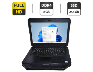 БУ Защищенный ноутбук Dell Latitude 5414 Rugged / 14&quot; (1920x1080) IPS / Intel Core i5-6300U (2 (4) ядра по 2.4 - 3.0 GHz) / 8 GB DDR4 / 256 GB SSD / Intel HD Graphics 520 / WebCam / Windows 11 Pro из Европы