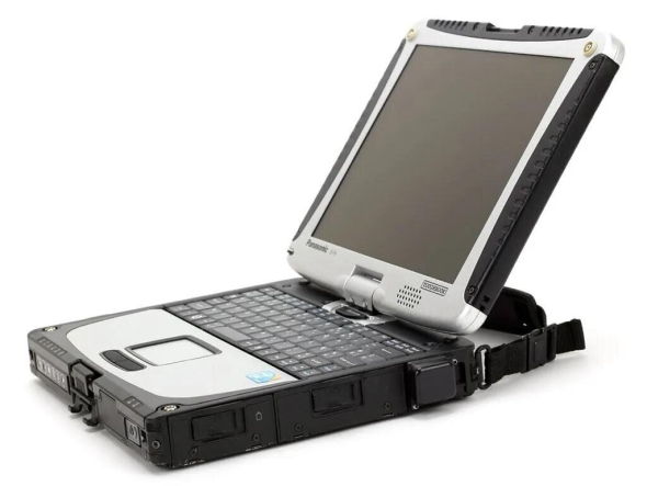 Защищенный ноутбук-трансформер Panasonic Toughbook CF-19 / 10.1&quot; (1024x768) TN / Intel Core i5-3210M (2 (4) ядер по 2.5 - 3.1 GHz) / 12 GB DDR3 / 480 GB SSD / Intel HD Graphics 4000 / Win 10 Pro - 3